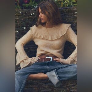 Zara Alpaca and Wool Fine Knit Sweater Large NWT